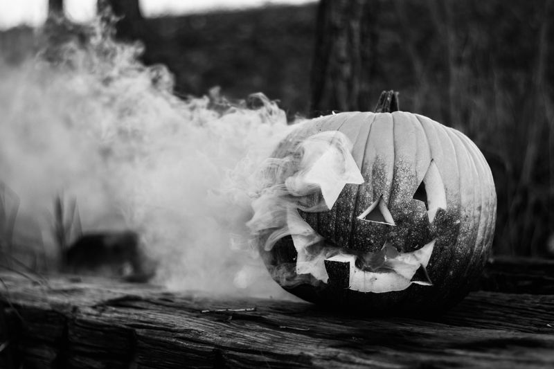 photo de citrouille sculptée pour Halloween